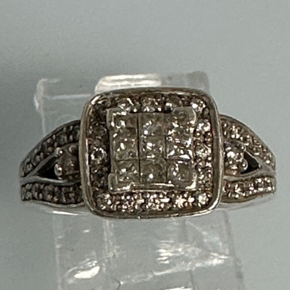 Diamonds real 925 sterling Silver Women's Ring​